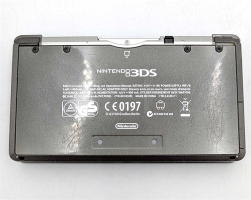 Nintendo 3DS - Cosmo Black - Console - SNR CEH110561132 (C Grade) (Used)
